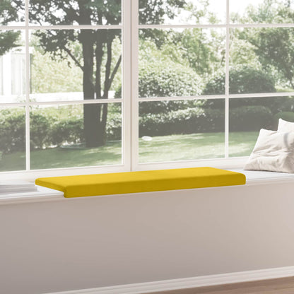 vidaXL Bench Cushion Velvet Yellow Depth 35 cm