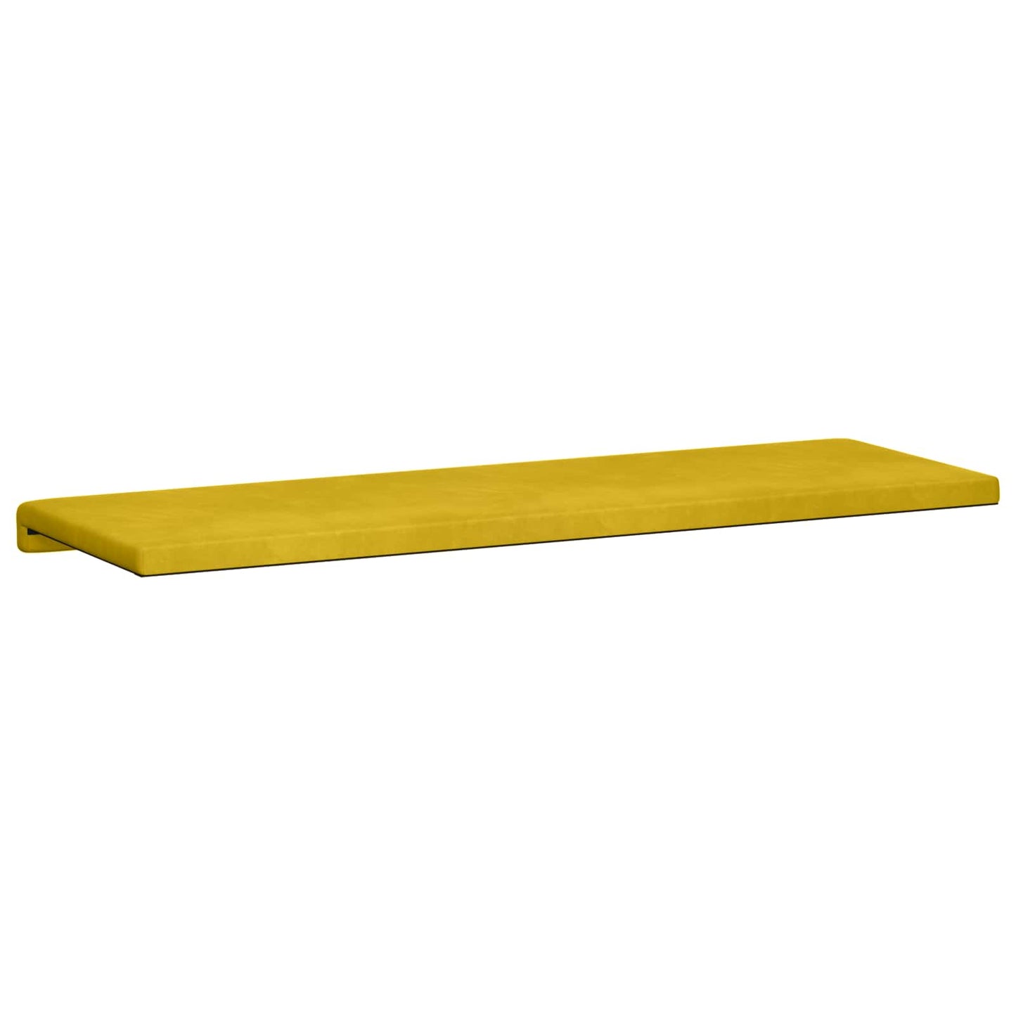 vidaXL Bench Cushion Velvet Yellow Depth 35 cm