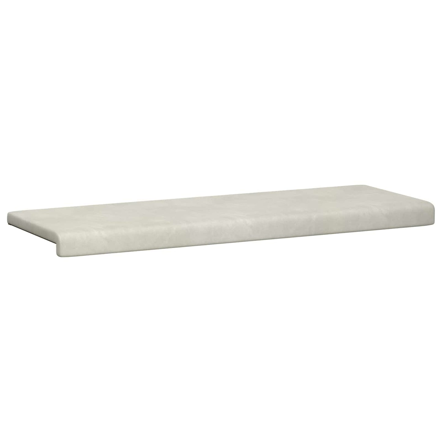 vidaXL Bench Cushion Velvet Cream Depth 35 cm