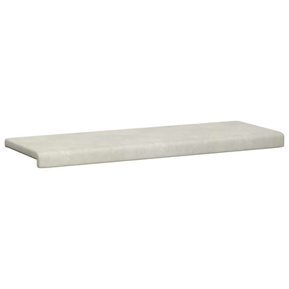 vidaXL Bench Cushion Velvet Cream Depth 35 cm