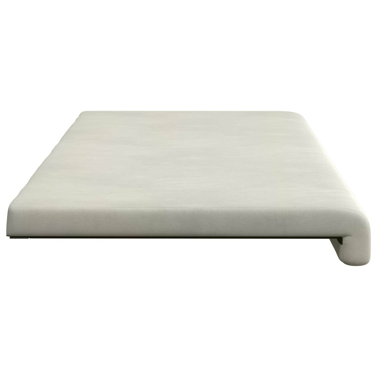 vidaXL Bench Cushion Velvet Cream Depth 35 cm