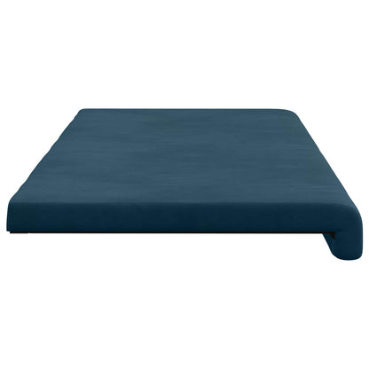 vidaXL Bench Cushion Velvet Blue Depth 35 cm