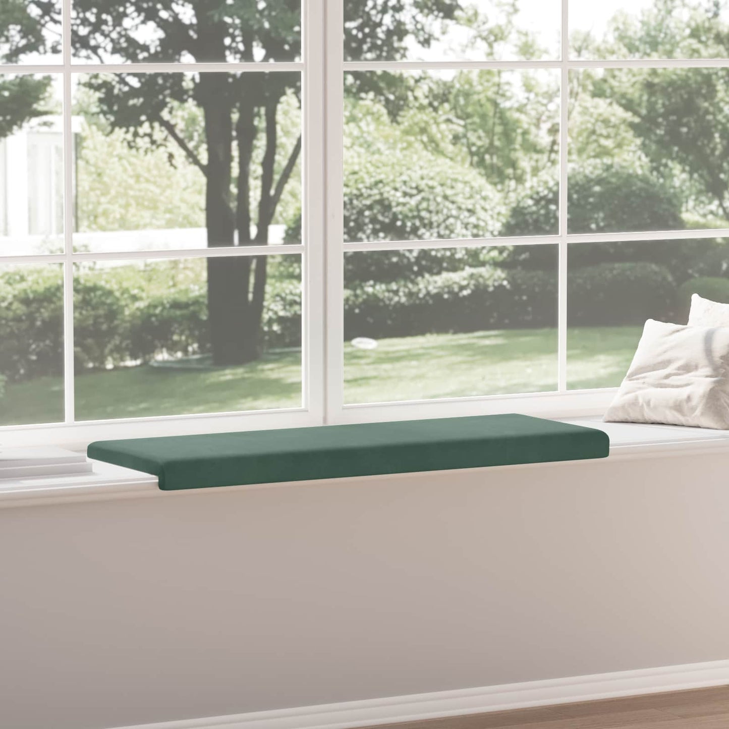 vidaXL Bench Cushion Velvet Sea Green Depth 35 cm