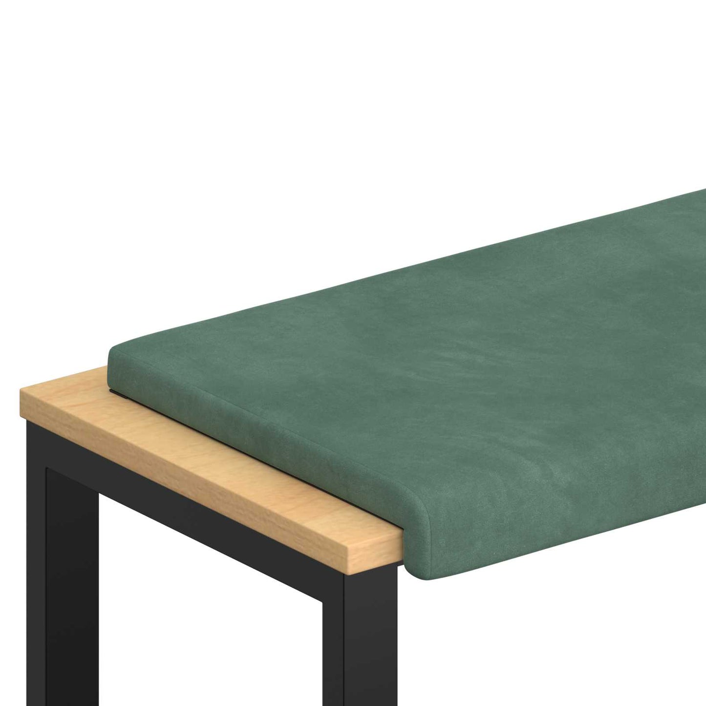 vidaXL Bench Cushion Velvet Sea Green Depth 35 cm