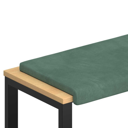 vidaXL Bench Cushion Velvet Sea Green Depth 35 cm