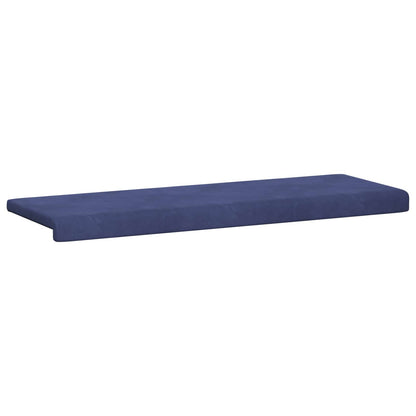 vidaXL Bench Cushion Velvet Police Blue Depth 35 cm