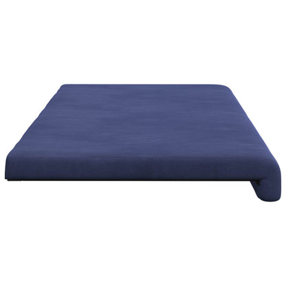 vidaXL Bench Cushion Velvet Police Blue Depth 35 cm