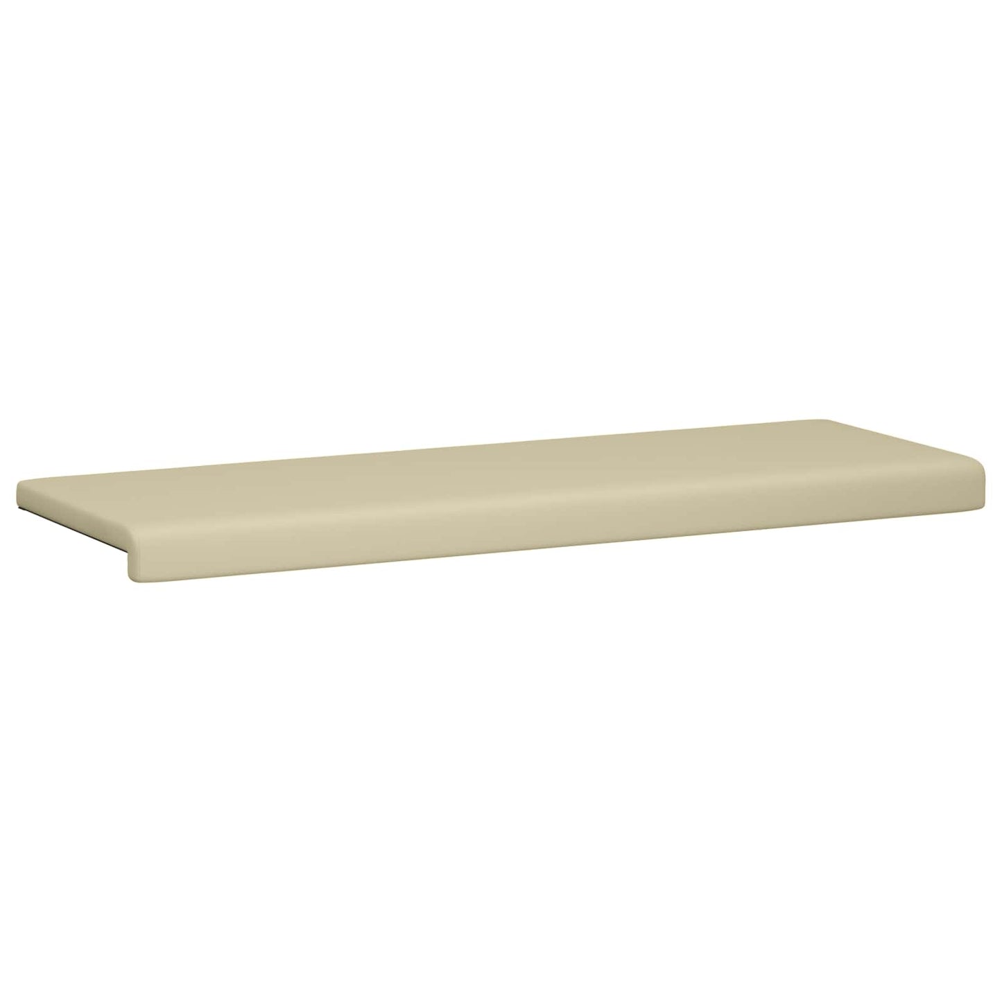 vidaXL Bench Cushion Faux Leather Cream Depth 35 cm