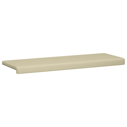 vidaXL Bench Cushion Faux Leather Cream Depth 35 cm