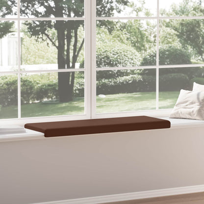 vidaXL Bench Cushion Faux Leather Brown Depth 35 cm