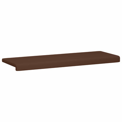 vidaXL Bench Cushion Faux Leather Brown Depth 35 cm