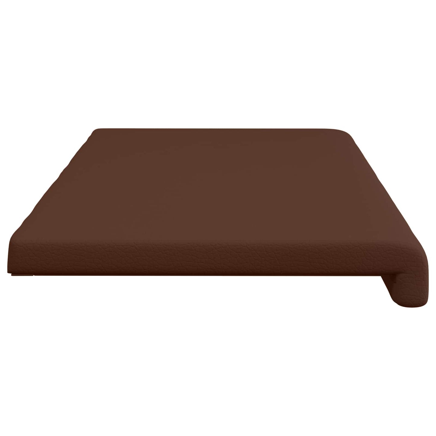 vidaXL Bench Cushion Faux Leather Brown Depth 35 cm