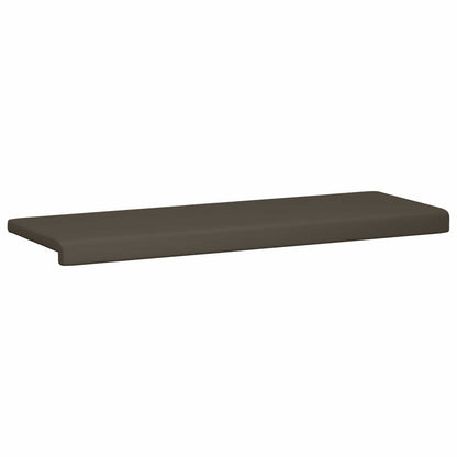 vidaXL Bench Cushion Faux Leather Grey Depth 35 cm