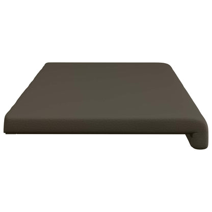 vidaXL Bench Cushion Faux Leather Grey Depth 35 cm