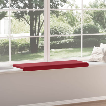 vidaXL Bench Cushion Faux Leather Wine Red Depth 35 cm