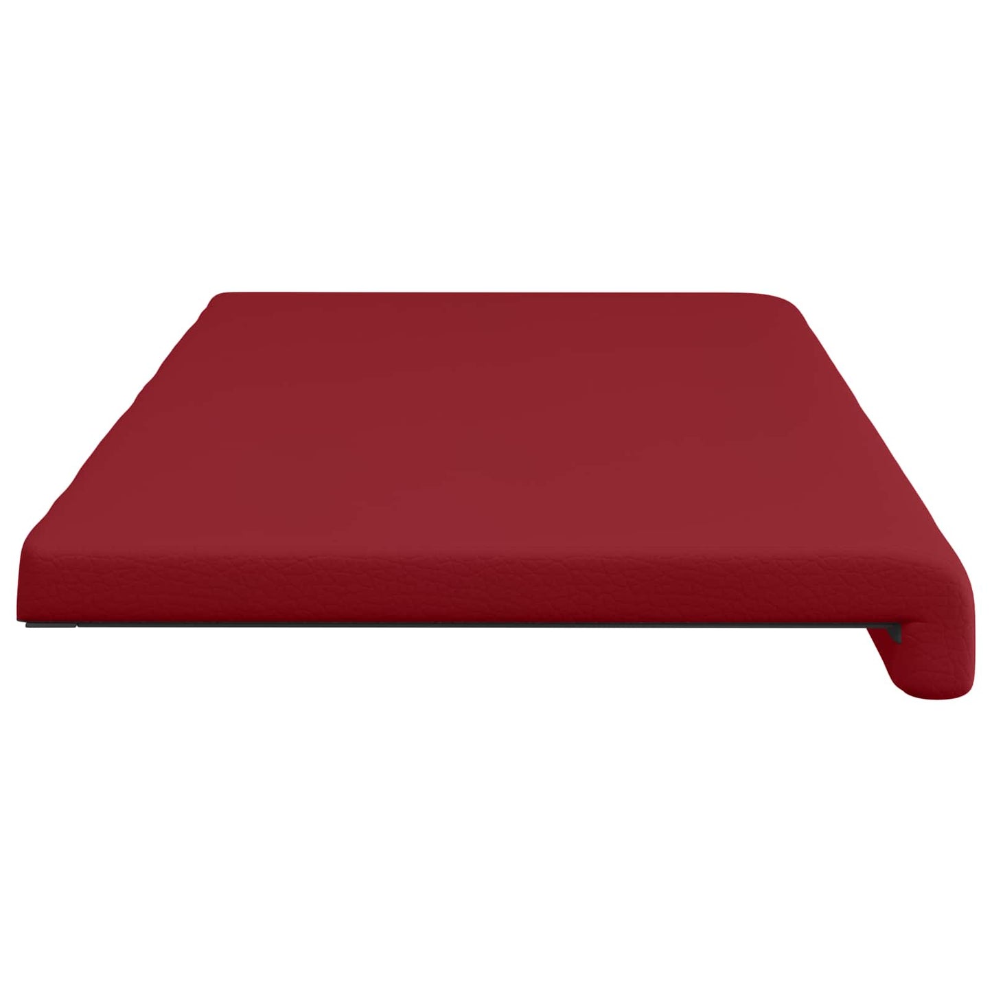 vidaXL Bench Cushion Faux Leather Wine Red Depth 35 cm