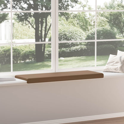 vidaXL Bench Cushion Faux Leather Cappuccino Depth 35 cm