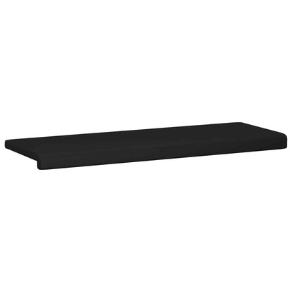 vidaXL Bench Cushion Faux Leather Black Depth 35 cm