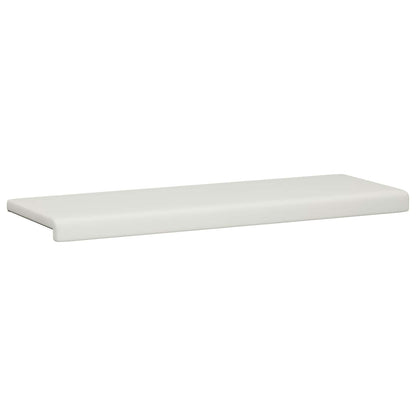 vidaXL Bench Cushion Faux Leather White Depth 35 cm