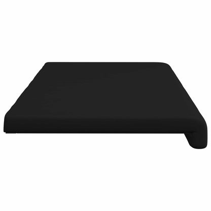 vidaXL Bench Cushion Faux Leather Black Depth 35 cm