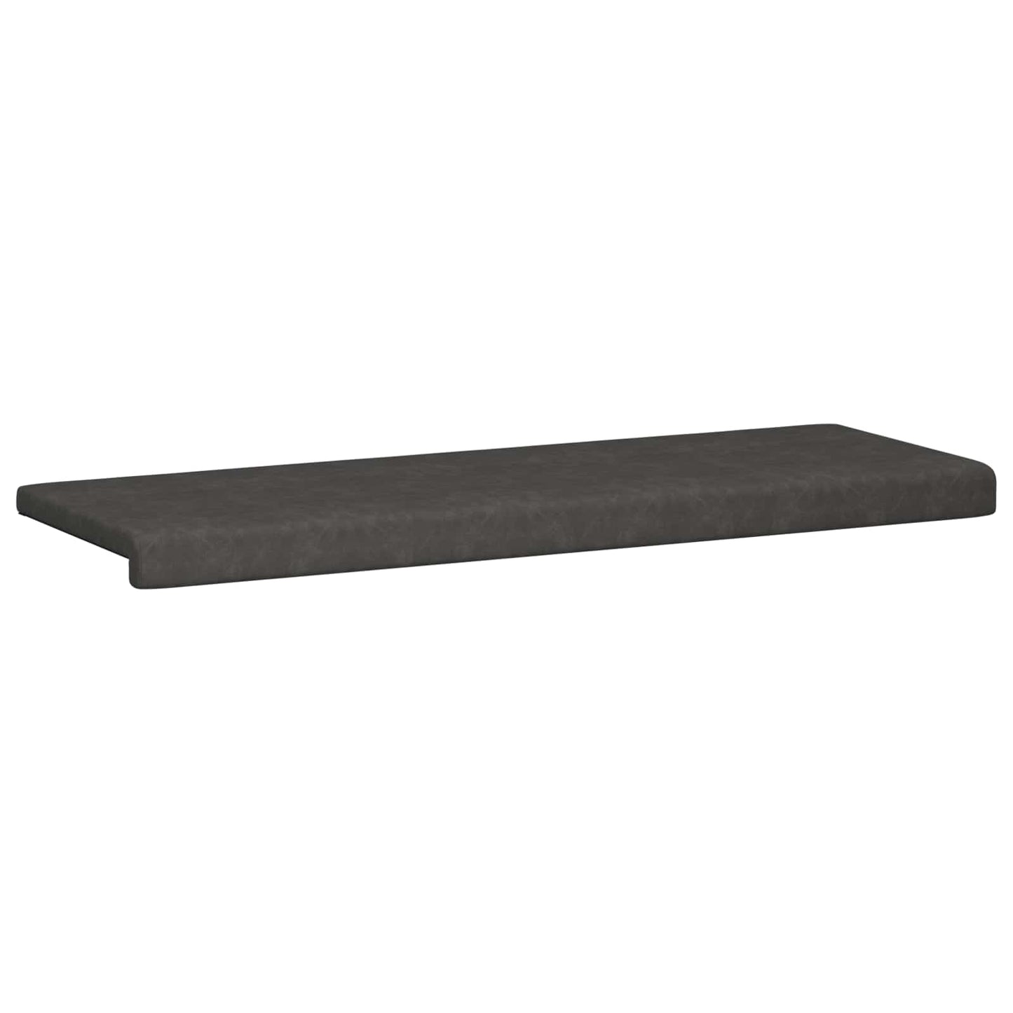 vidaXL Bench Cushion Faux Leather Black Depth 35 cm
