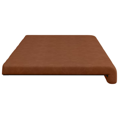 vidaXL Bench Cushion Faux Leather Brown Depth 35 cm