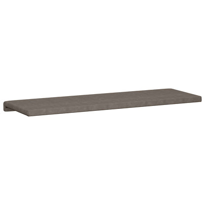 vidaXL Bench Cushion Faux Leather Grey Depth 35 cm