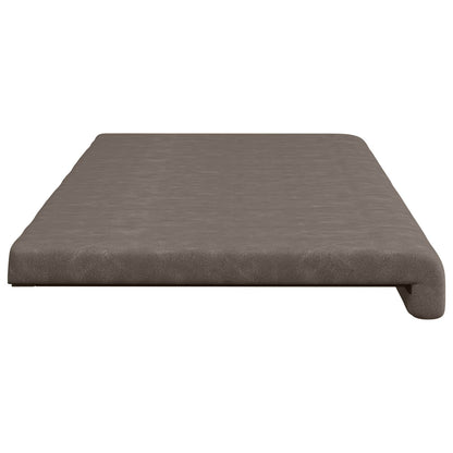 vidaXL Bench Cushion Faux Leather Grey Depth 35 cm