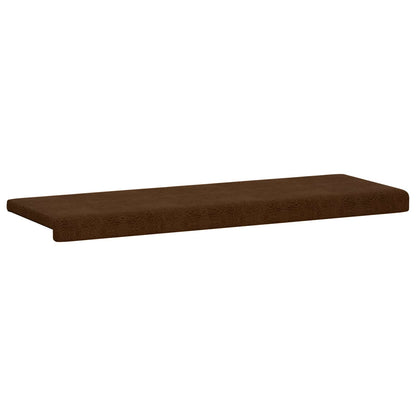 vidaXL Bench Cushion Faux Suede Fabric Brown Depth 35 cm