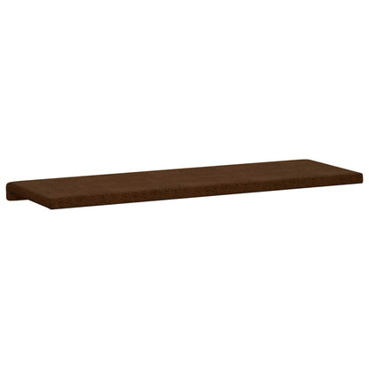 vidaXL Bench Cushion Faux Suede Fabric Brown Depth 35 cm
