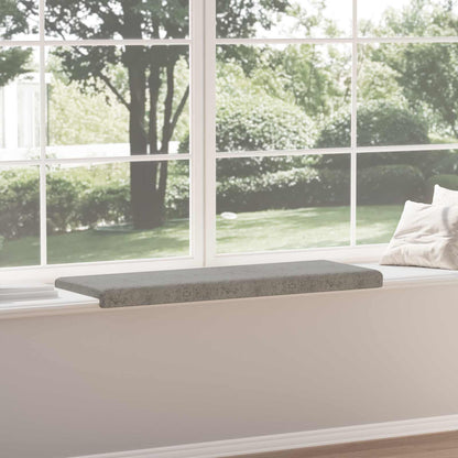 vidaXL Bench Cushion Faux Suede Fabric Light Grey Depth 35 cm
