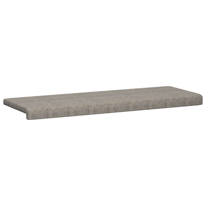 vidaXL Bench Cushion Faux Suede Fabric Light Grey Depth 35 cm