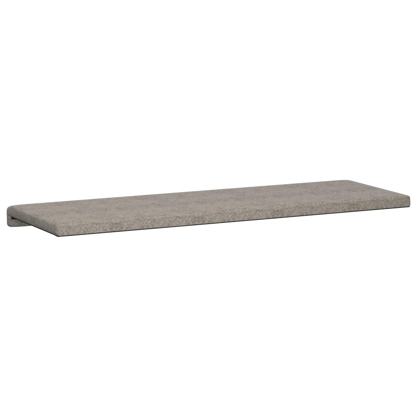 vidaXL Bench Cushion Faux Suede Fabric Light Grey Depth 35 cm
