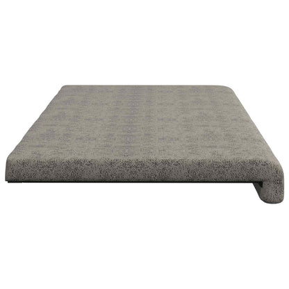 vidaXL Bench Cushion Faux Suede Fabric Light Grey Depth 35 cm