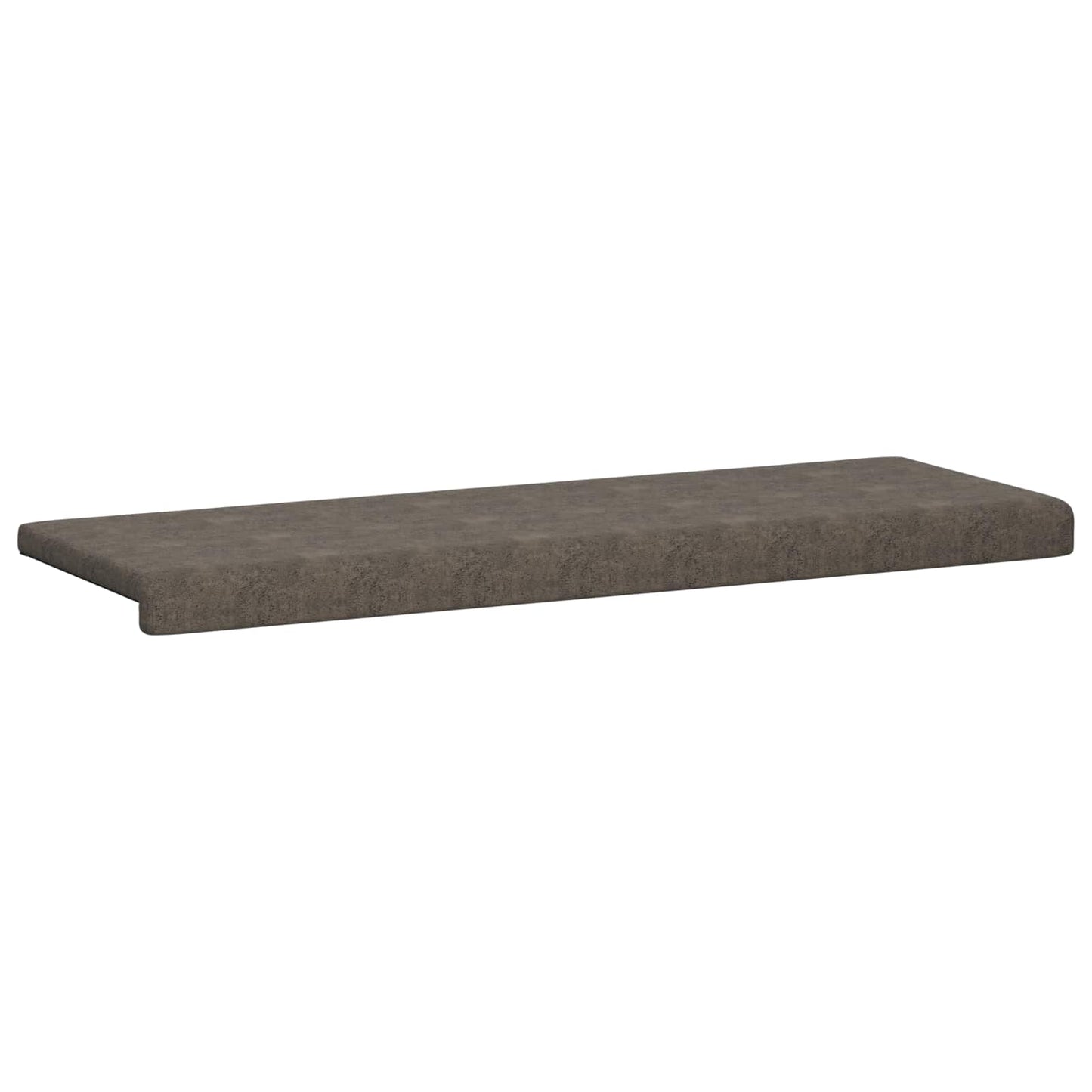 vidaXL Bench Cushion Faux Suede Fabric Dark Grey Depth 35 cm