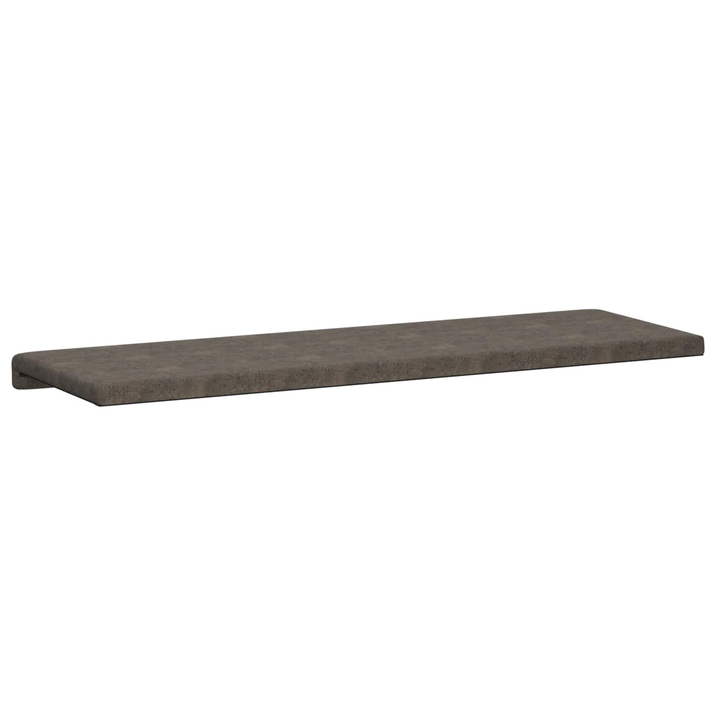 vidaXL Bench Cushion Faux Suede Fabric Dark Grey Depth 35 cm