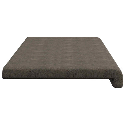 vidaXL Bench Cushion Faux Suede Fabric Dark Grey Depth 35 cm