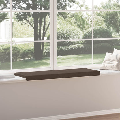 vidaXL Bench Cushion Microfiber Brown Depth 35 cm