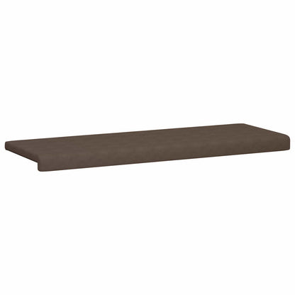 vidaXL Bench Cushion Microfiber Brown Depth 35 cm