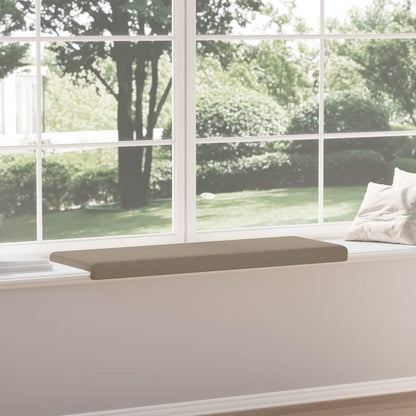 vidaXL Bench Cushion Microfiber Taupe Depth 35 cm