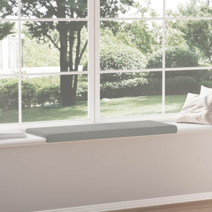 vidaXL Bench Cushion Microfiber Light Grey Depth 35 cm