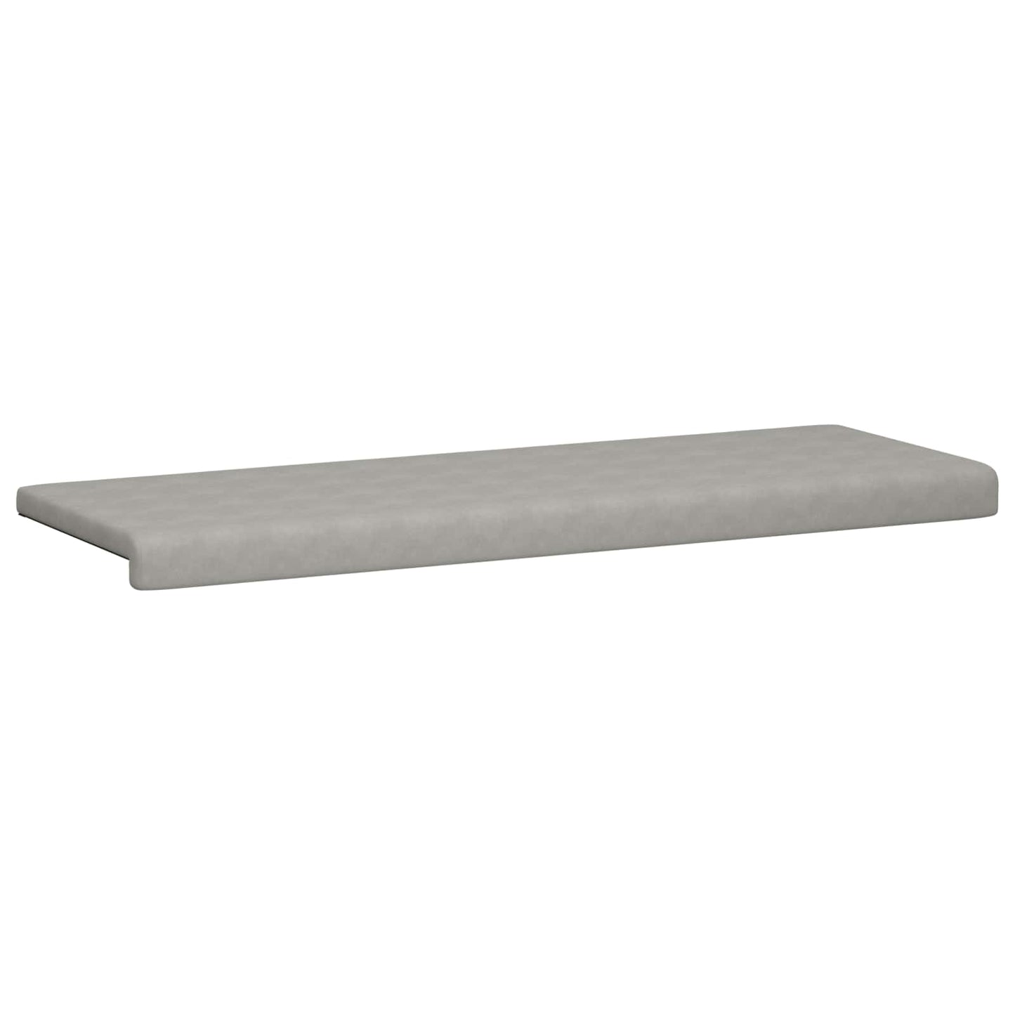 vidaXL Bench Cushion Microfiber Light Grey Depth 35 cm