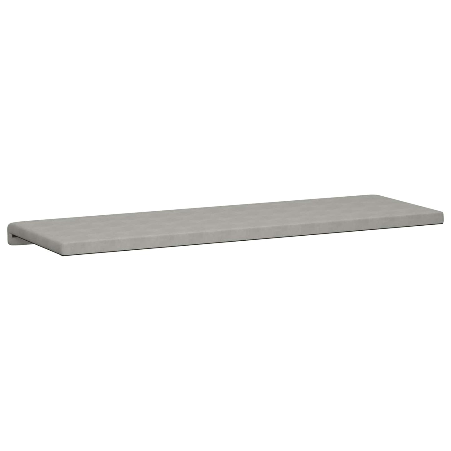 vidaXL Bench Cushion Microfiber Light Grey Depth 35 cm