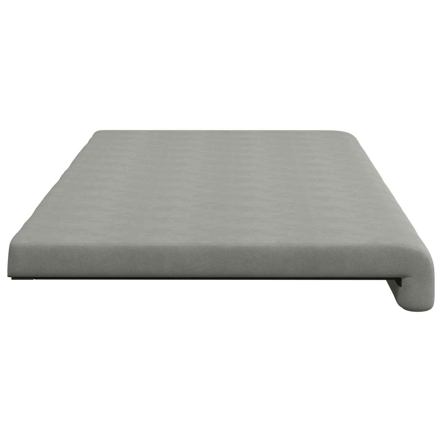 vidaXL Bench Cushion Microfiber Light Grey Depth 35 cm
