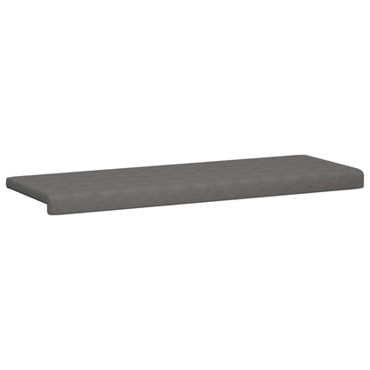 vidaXL Bench Cushion Microfiber Dark Grey Depth 35 cm