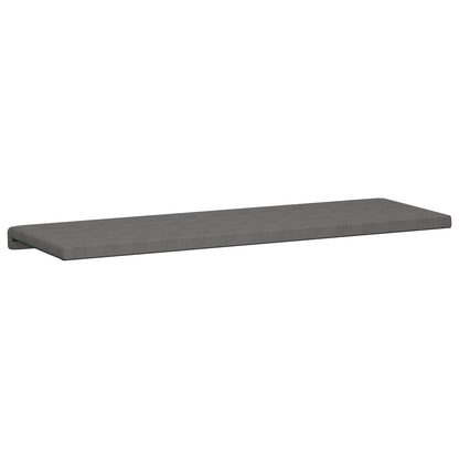 vidaXL Bench Cushion Microfiber Dark Grey Depth 35 cm