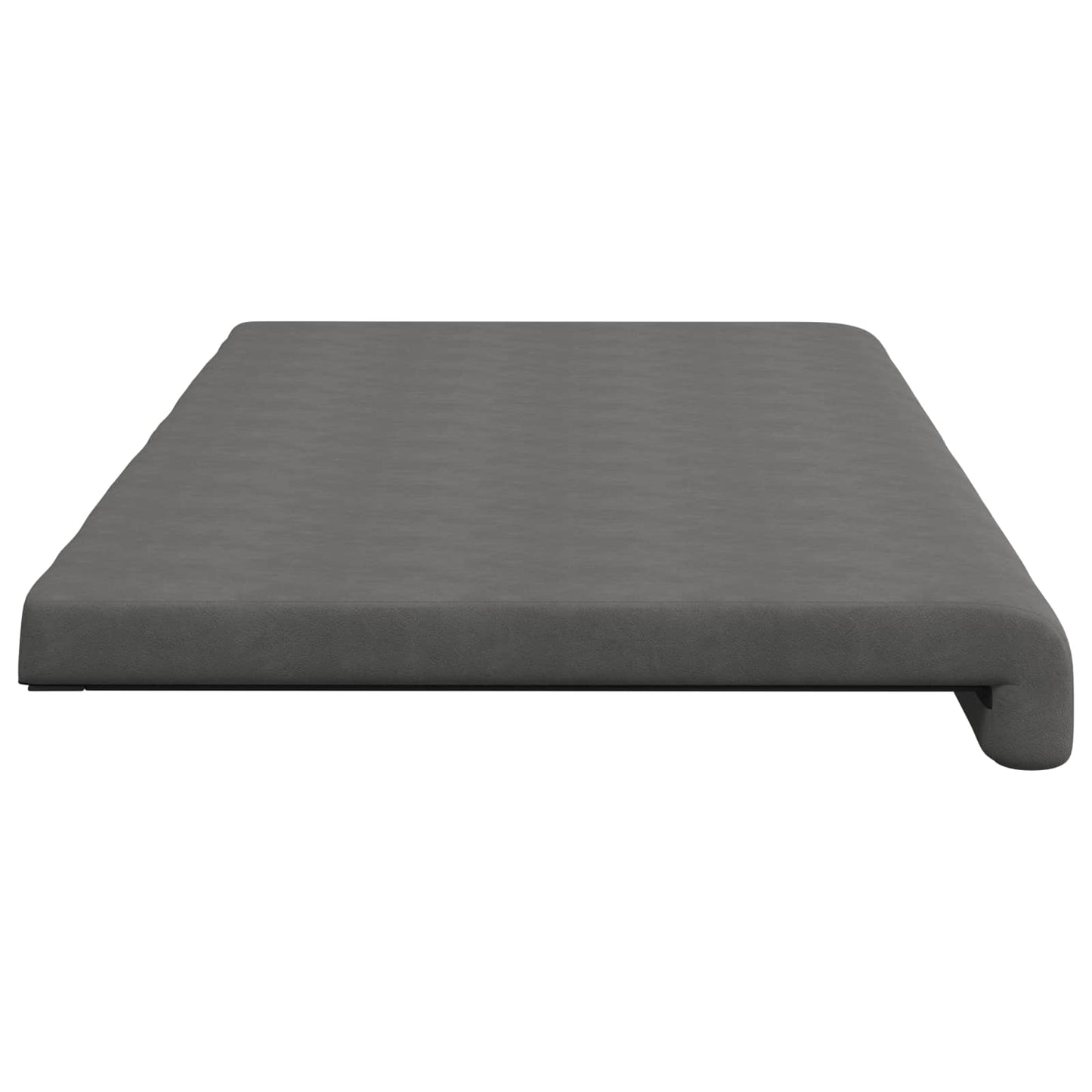 vidaXL Bench Cushion Microfiber Dark Grey Depth 35 cm