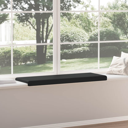 vidaXL Bench Cushion Microfiber Black Depth 35 cm