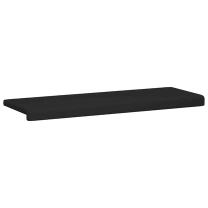 vidaXL Bench Cushion Microfiber Black Depth 35 cm