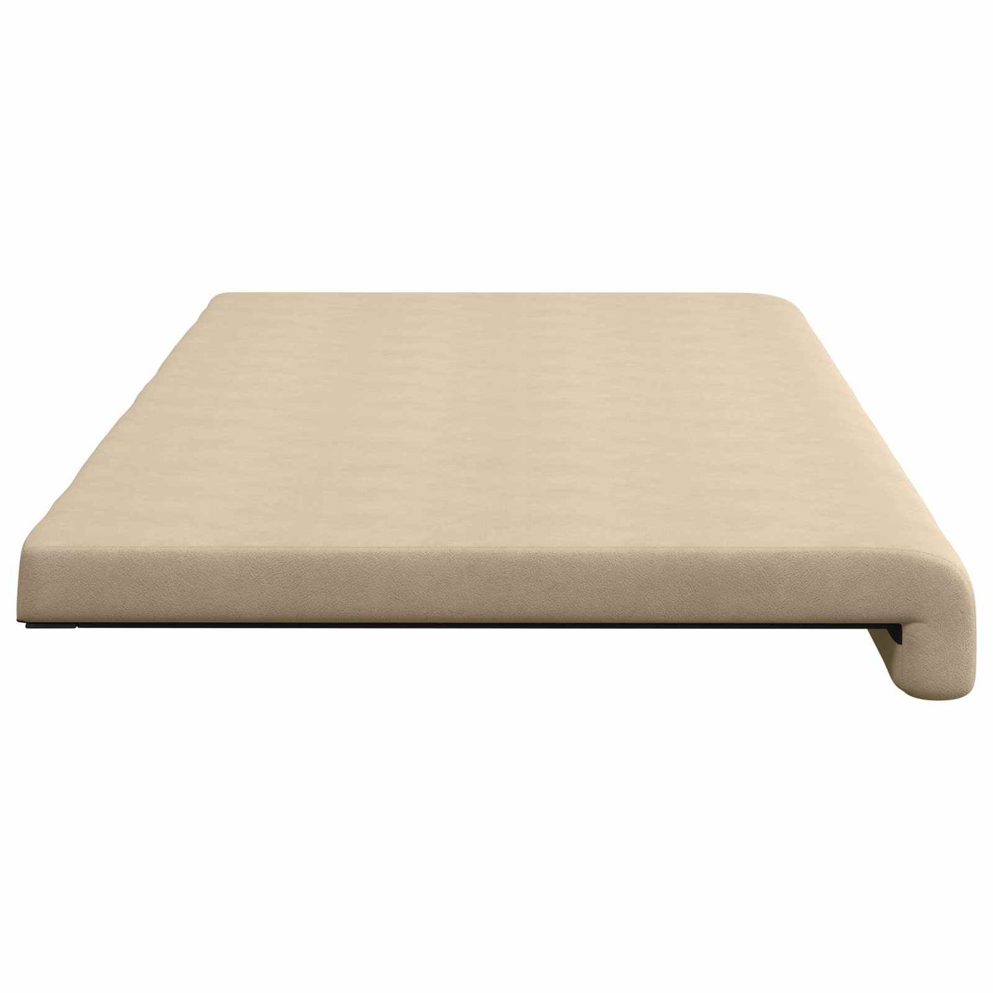 vidaXL Bench Cushion Microfiber Cream Depth 35 cm
